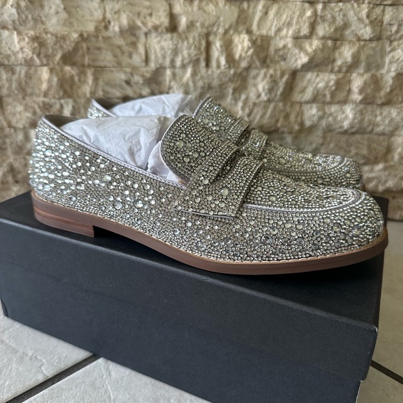 Betsey Johnson Silver Loafers - Picture 7 of 8